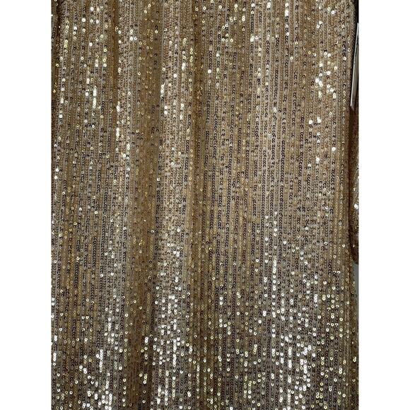 NWT kensie Women's Sequin Mesh Blouson Sleeve Dress Size 6 - Picture 6 of 13